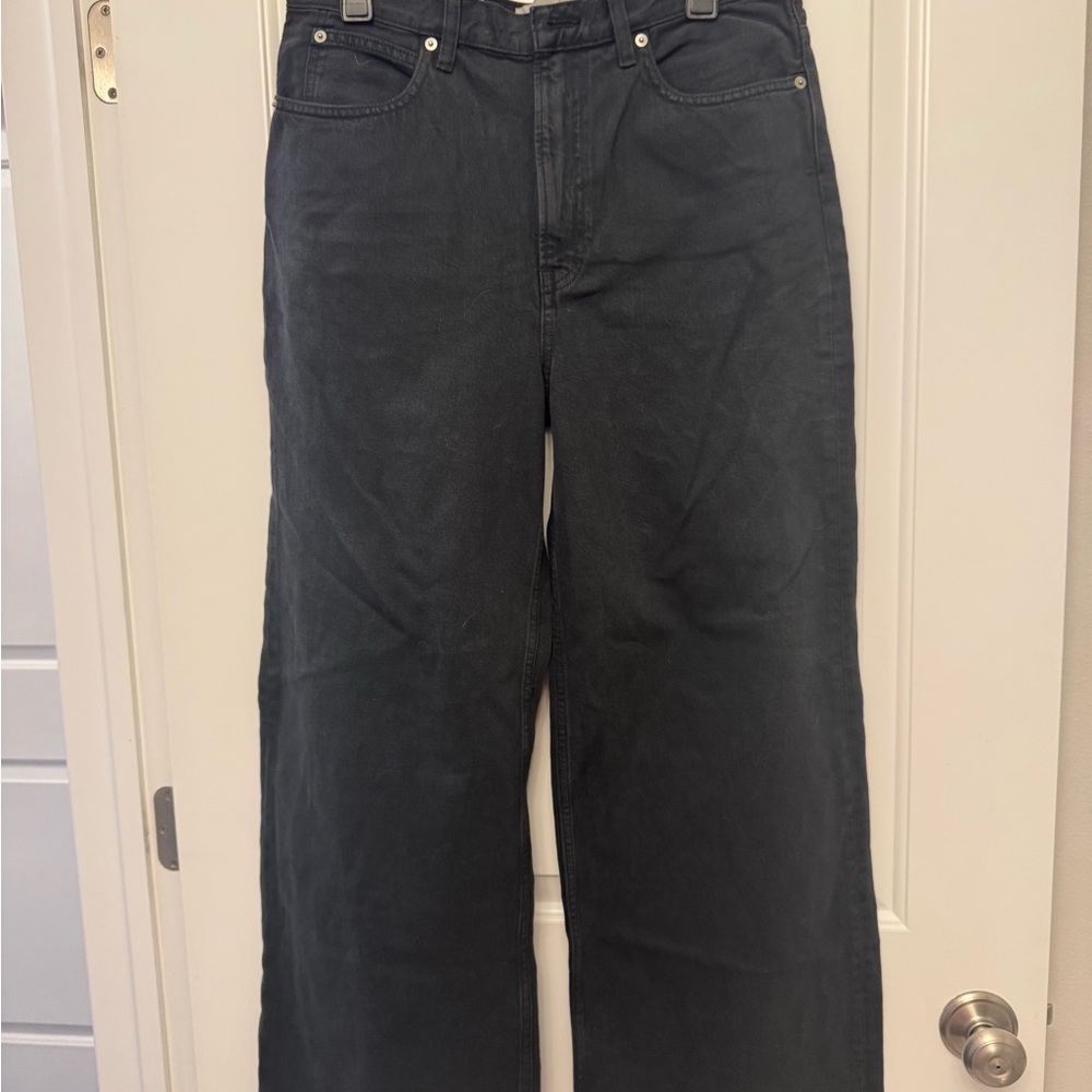 Everlane Black Wide-Leg Jeans